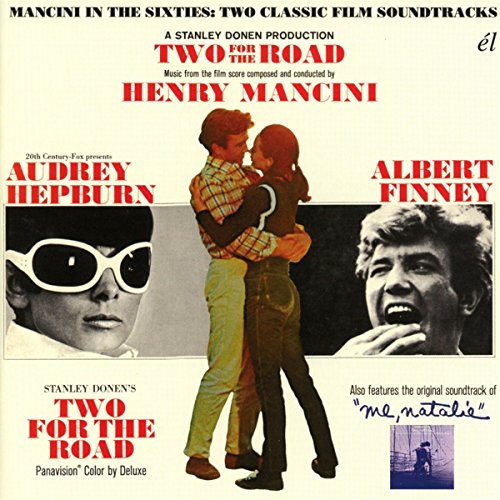 CD cover for Mancini’s “Two For The Road” featuring Audrey Hepburn and Albert Finney.
