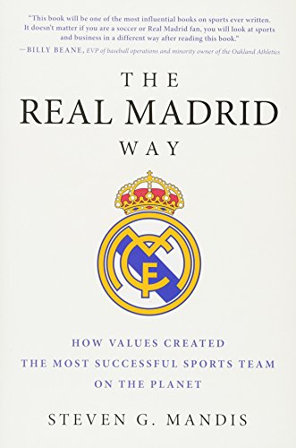 Book cover: "The Real Madrid Way" with team crest and author name.