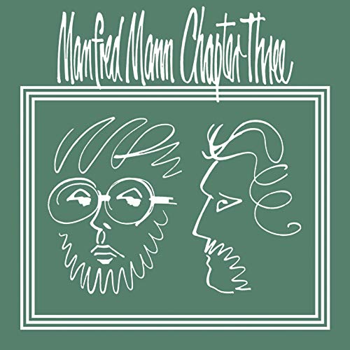 Manfred Mann Chapter Three album cover with abstract white line art faces.