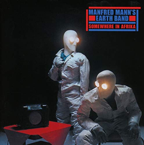 Album cover: two figures in white suits with glowing eyes.