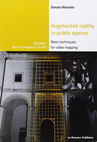 Book cover: "Augmented Reality in public spaces" with building projection.