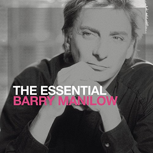 CD cover featuring a portrait of Barry Manilow, with pink text.