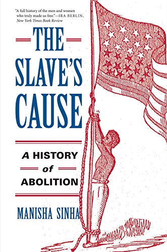 Book cover: “The Slave’s Cause” with an illustration of a waving American flag.