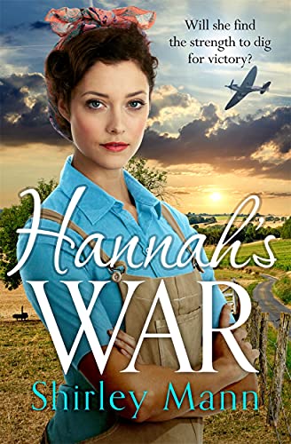 Book cover: woman in wartime attire, fields, and a distant airplane.
