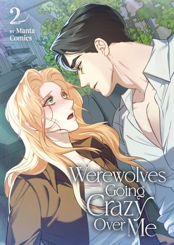 Manga cover: man and woman with intense eye contact, forest background.