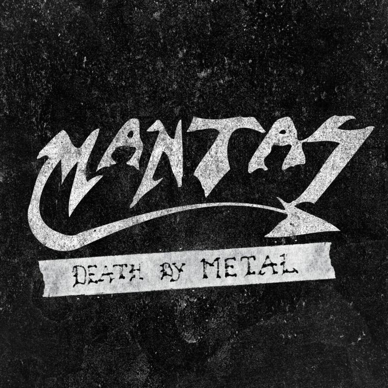 Black and white album cover with band name "Mantas" and title.
