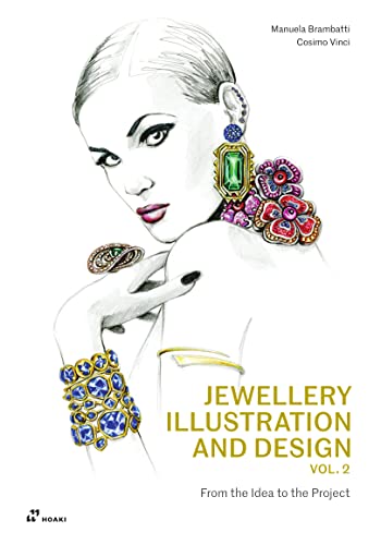 Book cover illustration of a woman wearing colorful, detailed jewellery designs.