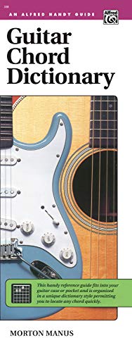 Cover of the Guitar Chord Dictionary book featuring an electric and acoustic guitar.
