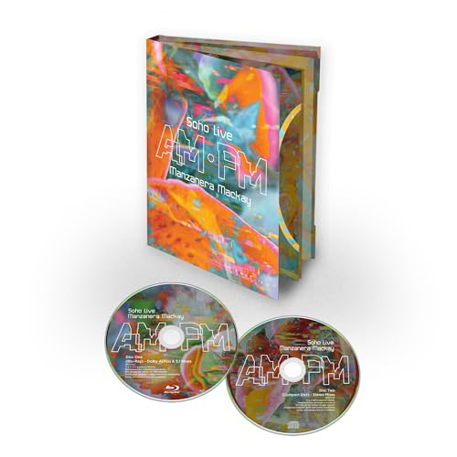 CD packaging and two discs for Manzanera & Mackay’s “Am Pm Soho Live”.