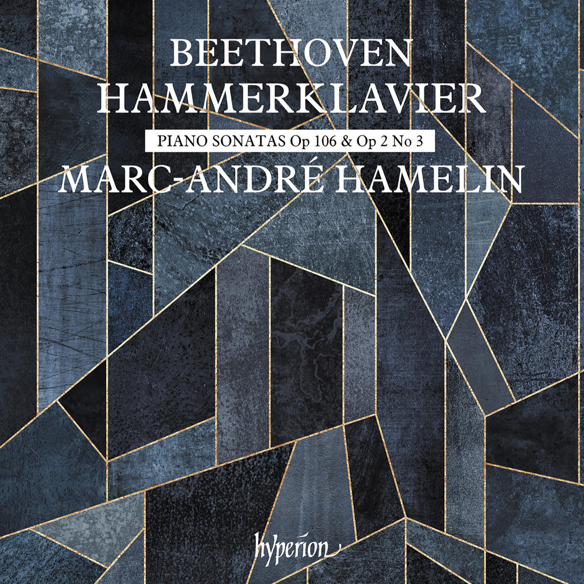 CD cover for Beethoven piano sonatas performed by Marc-André Hamelin.