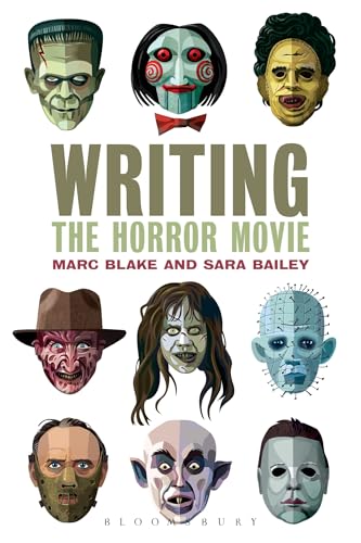 Book cover featuring illustrated faces of iconic horror movie characters.
