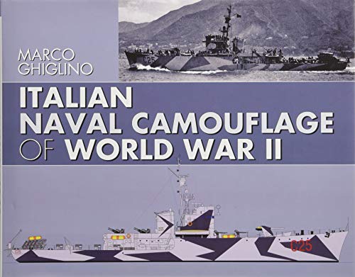 Book cover: “Italian Naval Camouflage of World War II” with ships.