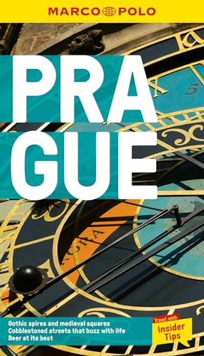 Marco Polo Prague travel guide cover featuring a close-up of the Prague Astronomical Clock.