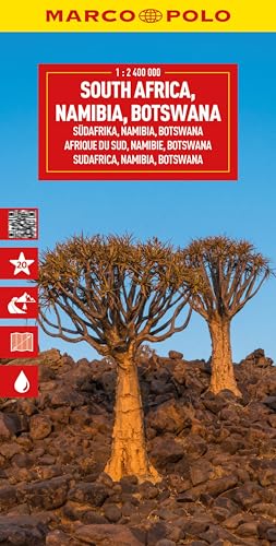 Marco Polo map cover featuring two quiver trees in a rocky landscape.