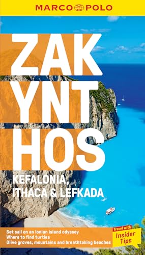 Marco Polo travel guide cover featuring a cliff overlooking a blue Ionian sea.