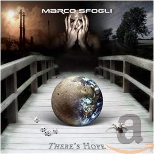 CD cover for "There's Hope" by Marco Sfogli, featuring a globe and figure.