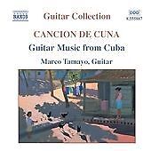 CD cover for Marco Tamayo’s Cuban guitar music, featuring a street scene.