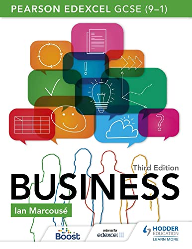 Textbook cover for Pearson Edexcel GCSE Business, third edition.