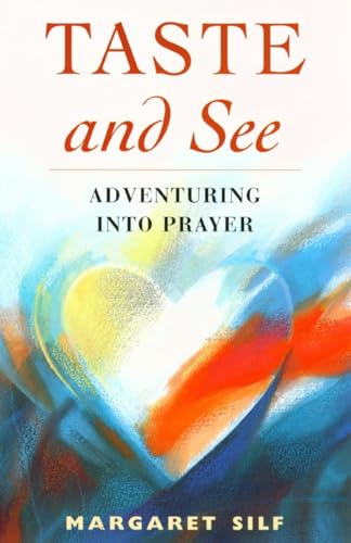 Book cover with abstract heart image and title “Taste and See”.
