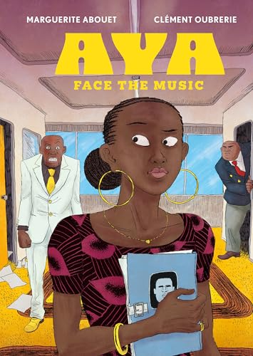 Book cover: young Black woman holding papers, with two men behind her.