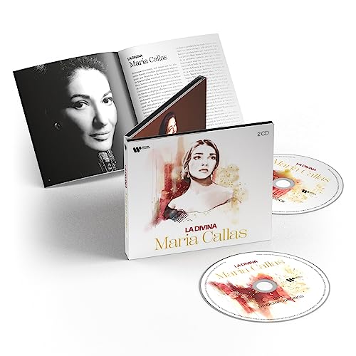 Maria Callas “La Divina” 2CD set with portrait and discs.