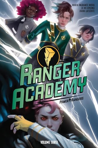 Cover of "Ranger Academy Vol. 3" graphic novel featuring young Power Rangers.