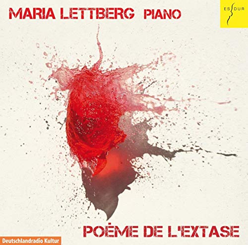 CD cover for "Poème de l'Extase" featuring red splash art and text.