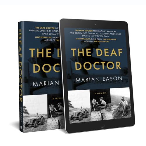 Book cover of āThe Deaf Doctorā memoir by Marian Eason, with vintage photo.