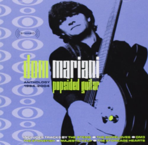 CD cover for Dom Mariani’s “Popsided Guitar: Anthology 1984-2004” featuring a guitarist.