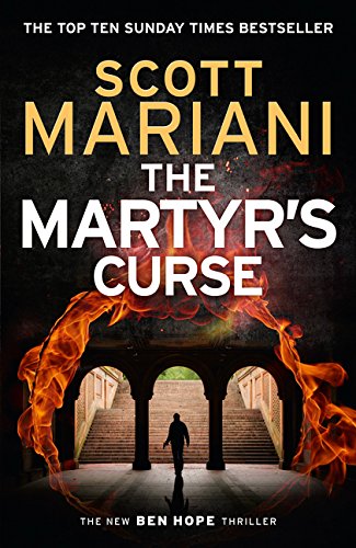 Book cover: dark archway with flames, a lone figure, and title text.
