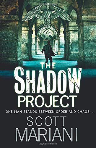 Book cover: man in a stone corridor under an eagle statue.