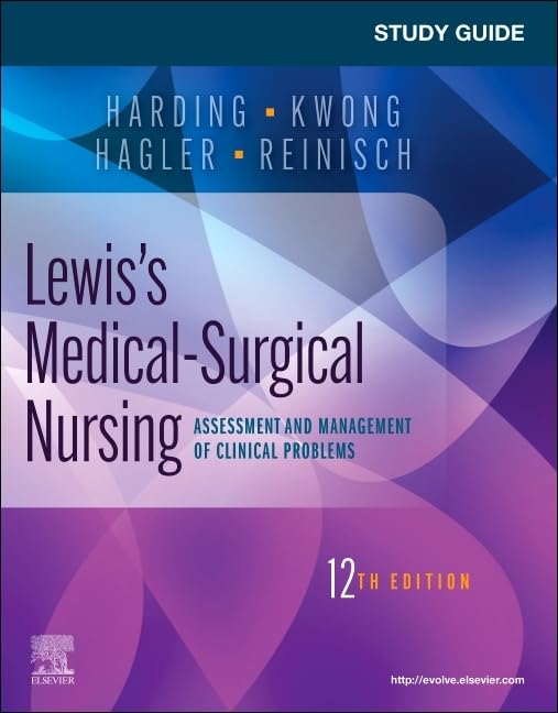 Textbook with medical nursing cover, likely featuring a professional medical illustration or diagram.
