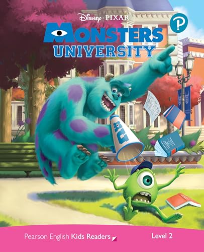 Monsters University" book cover featuring Sully and Mike Wazowski with books.