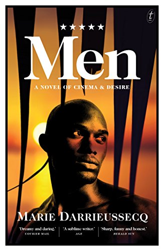 Book cover: "Men" by Marie Darrieussecq, featuring a man’s portrait.