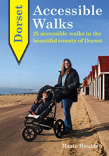 Book cover: "Dorset Accessible Walks" featuring a woman with a child in a stroller.