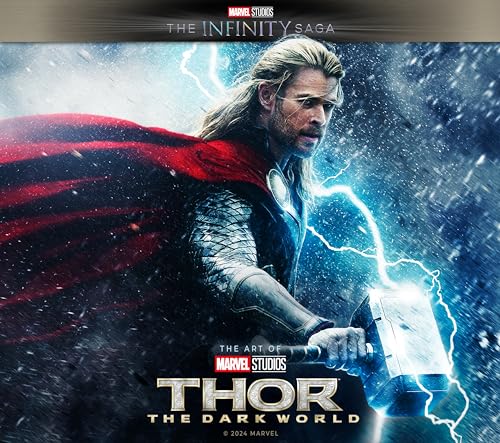 Book cover featuring Thor with Mjolnir, artwork from “The Dark World.”