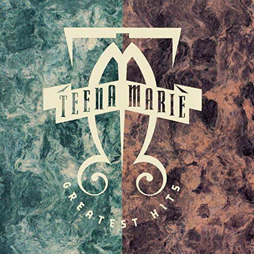 Teena Marie āGreatest Hitsā CD cover with abstract marbled textures.