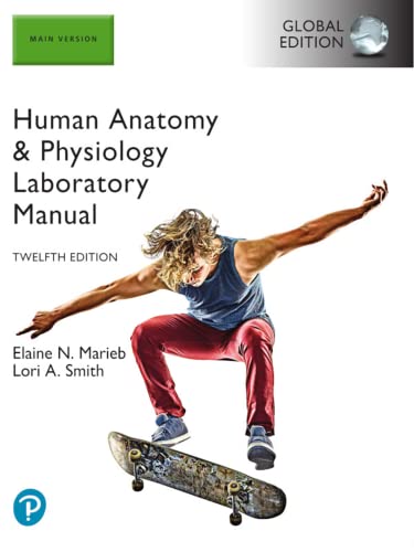 Textbook cover showing a skateboarder mid-air with the title Human Anatomy and Physiology Laboratory Manual.