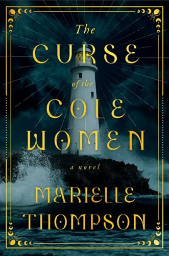 Book cover featuring a white lighthouse against a stormy, dark sea.