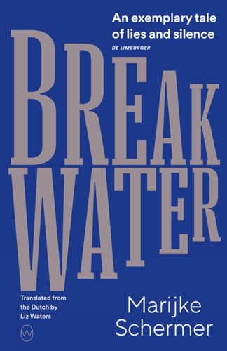 Book cover: "Breakwater" in large, beige letters on a dark blue background.