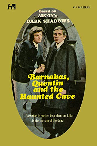 Cover of "Dark Shadows" novel featuring two men in a gothic setting.