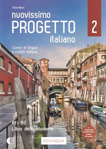 Italian language textbook cover with a canal scene in Venice.
