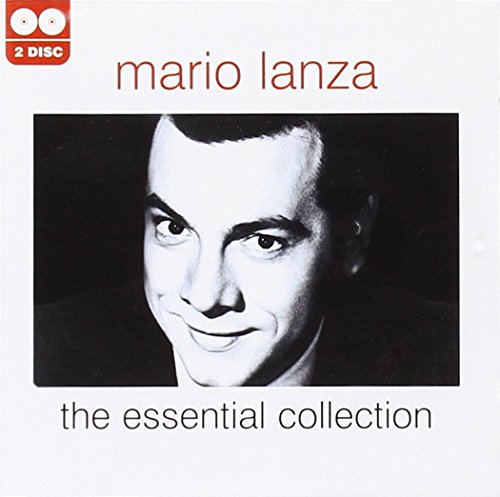 CD cover: black and white portrait of singer Mario Lanza.