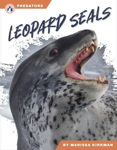 Book cover featuring a close-up of a leopard seal’s spotted face.