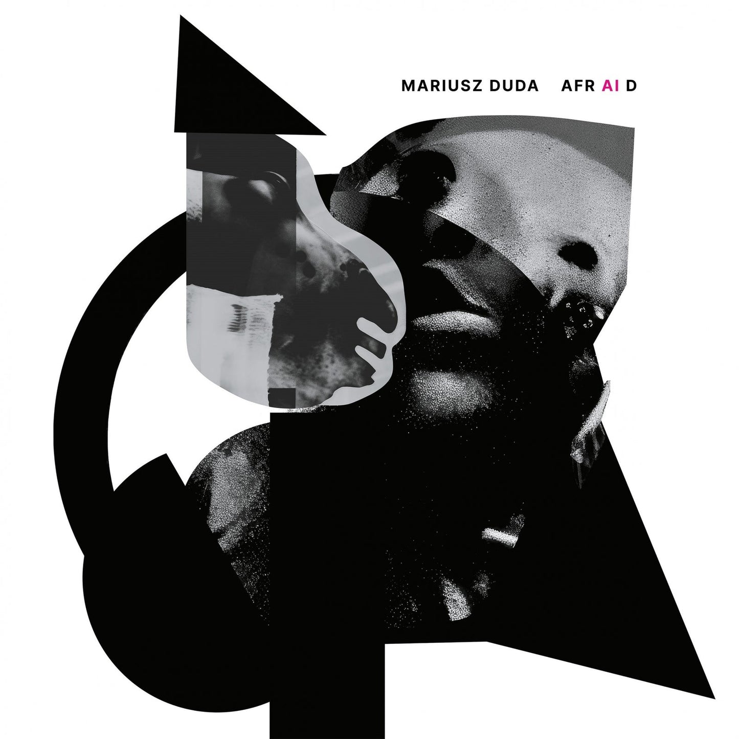 Album cover for Mariusz Duda’s “Afr Ai D” featuring a fragmented portrait.