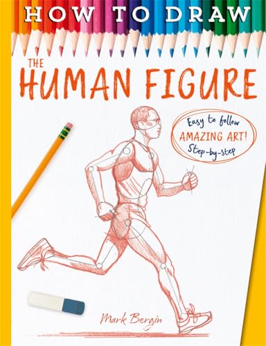 Cover of a drawing book featuring a red sketch of a running human figure.