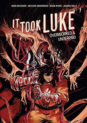 Comic book cover: man with sword facing monstrous, tentacled figure.