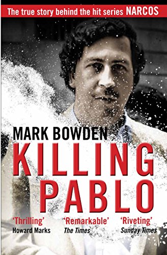 Book cover featuring Pablo Escobar, with text "Killing Pablo" in red.