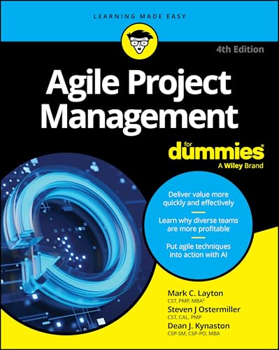 Book cover for "Agile Project Management For Dummies," 4th edition.