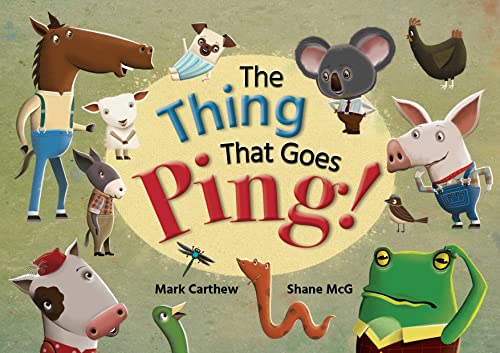 Book cover featuring the title surrounded by various cartoon animals on a textured background.